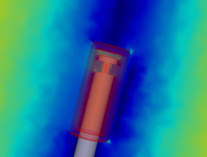 ROMSOC pu probe simulation