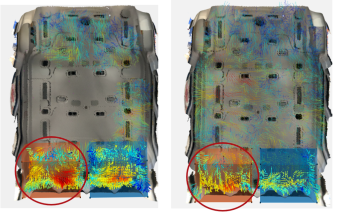 3d sound intensity before and after treatment