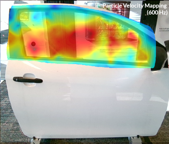 Car window 600 Hz particle velocity