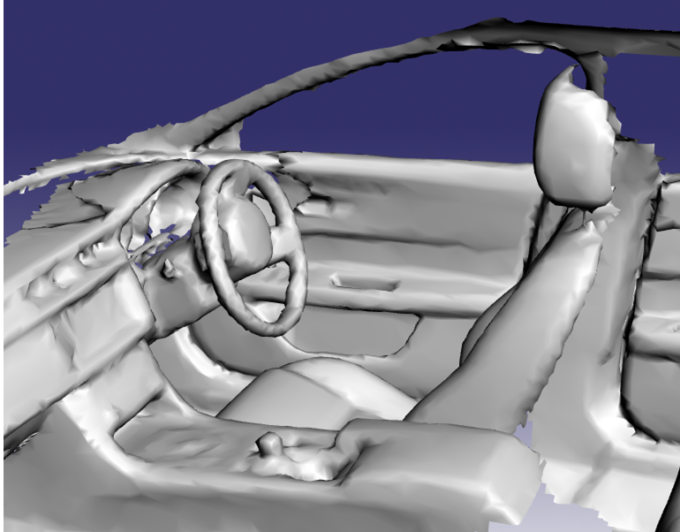 3 D Scan Of The Evaluated Vehicle