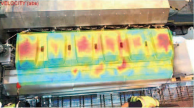 Wartsila Top Engine Particle Velocity sound visualization