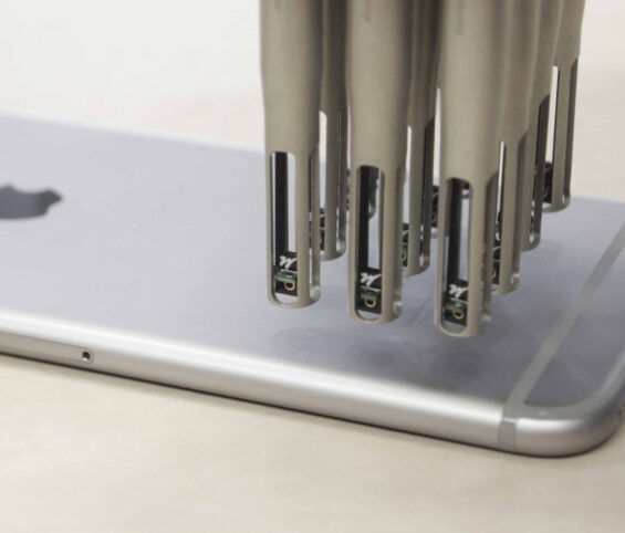 Near field acoustic camera localizing sound radiation on smartphone