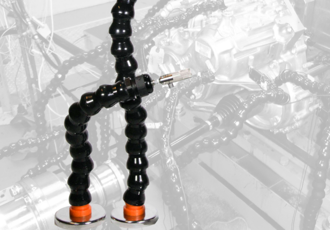 Flexible sound intensity PU probe array with magnetic mountings