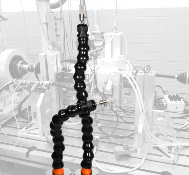 Magnetic based probe array suitable for NVH test benches