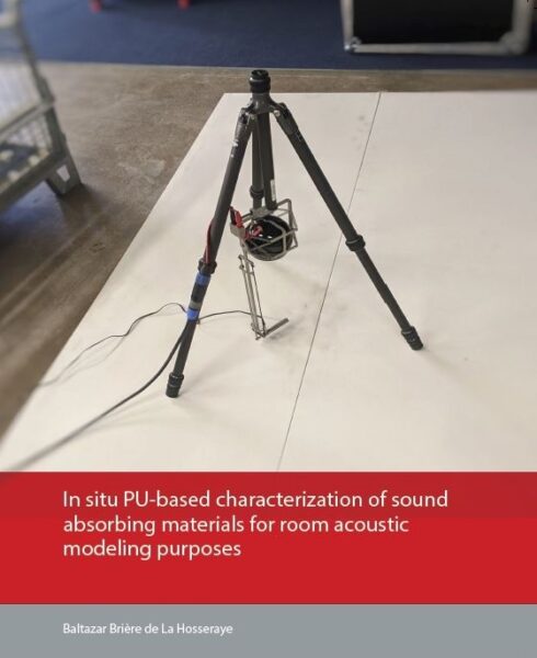 Insitu pu based characterization of absorbing materials for room acoustic modeling cover