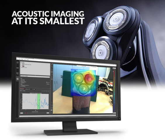 Acoustic Sound Imaging Solution Scan&Paint 2D Applied to Small Measuring Surface